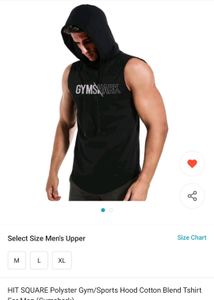 Gym Shark T Shirt For Men. Size M