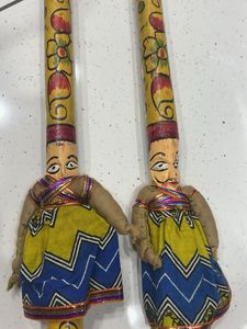 Handcrafted Indian Dolls Raja Rani Couple Dandiya