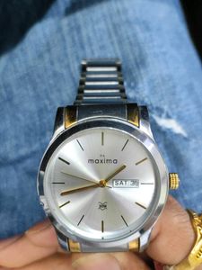 Maxima Two-Tone Watch