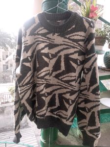 SALE🎀Baggy Sweater Grey White