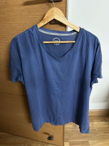 Blue V-Neck T-Shirt
