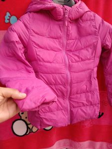 Pink Padded downfeather jacket