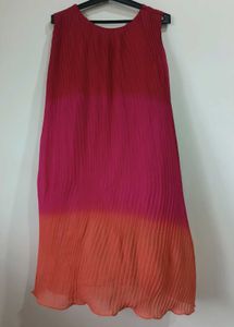 Ombre Pleated Dress