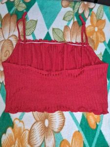 Red Cropped Top