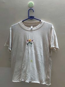 Floral Embroidered Tee