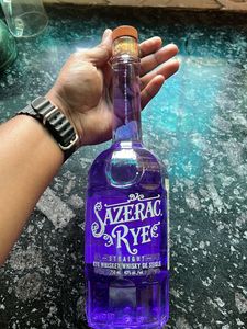 Empty Bottle Of Best Korian Whisky SAZERAC RYE