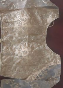 Golden Embroidered and stonework Blouse