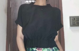 Chic Black Crop Top