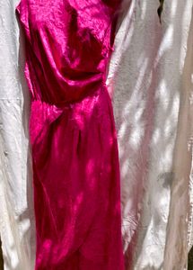 I. Pink Midi Dress