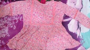 Flower Print Pink Top