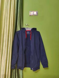 Allen Solly Jr Boy's Navy Blue Cotton Sweatshirt!