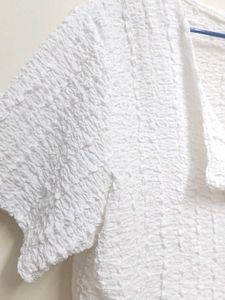 Textured White Top