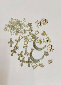 74pcs Metal Charms Combo Raw material