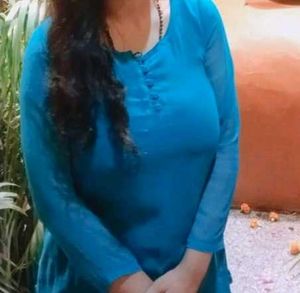 Blue Sheer Short Kurti