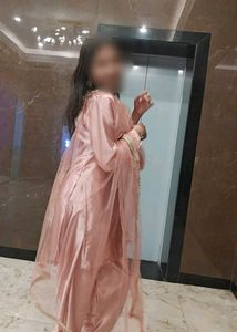 Peach Farshi Salwar Suit