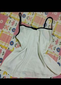 White strapy flowy Top