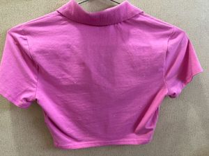 H&amp;M Cropped Polo T-Shirt