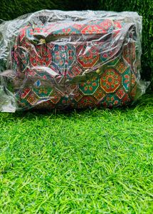 Floral Print Barrel Bag