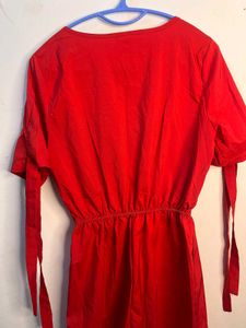 🍒 Cherry Red Playsuit