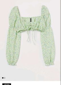 Floral Tie-Front Crop Top