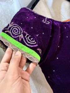 Ombre Diamond work Saree