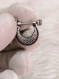 Pure Silver Green Stone Bali