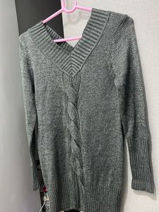 Designer Long Length Glittering Sweater