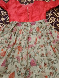 Ethnic Floral Long Gown 👗