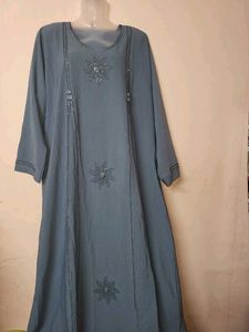 Elegant Grey abaya for women