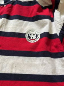 Striped Long Sleeve Polo