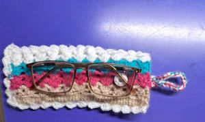 Handmade Crochet Multipurpose Pouch / Specs Cover