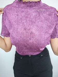 Glam Purple Glitter Top...New.. Unused..