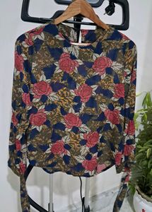 Floral Chiffon Top