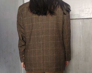 Unisex Check Pattern Blazer