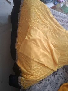 Elegant Yellow Anarkali Dress