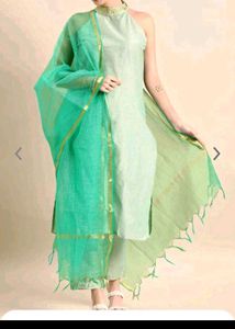 Cotton Kurta Pant With Dupatta