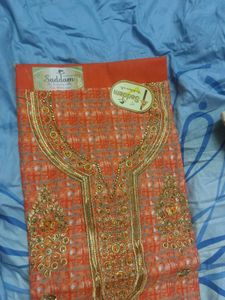 Orange Dress Material