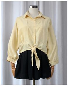 Cute Tie-Front Top