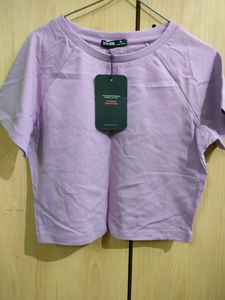 Girls Crop Shirt In Chax Design