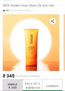 2 Pack ❤️ Foxtale Glow Sunscreen 🌞