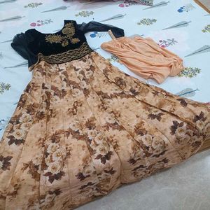 Anarkali Handwork Party&#39; Wear Gown