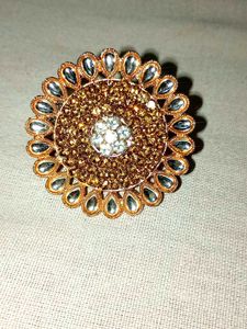 Statement Kundan Ring