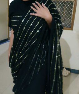 New Black Fishcut Designer Lehenga With Saree Styl