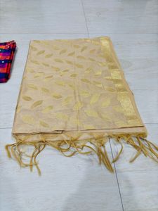 Banarsi Suit,Stitched Golden Pant,banarsi Duptta