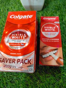 Colgate Visible White Whitening Booster Combo