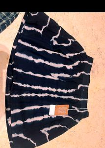 Cotton Black Skirt