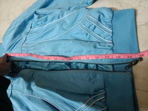Sky Blue Fancy Jecket For Female
