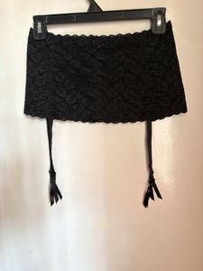 Beautiful Lace Skirt With Garter Belt