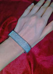Sparkling Silver Bangle Bracelet