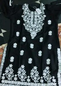 Black Embroidered Kurti